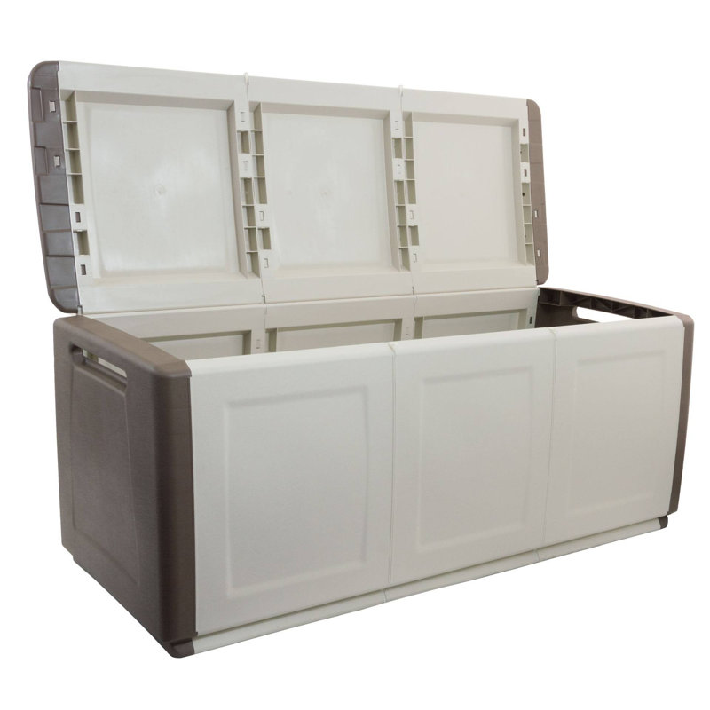 Polypropylene Multipurpose Container Trunk, Garage, 100% Made In Italy, 138X53H57 Cm, Light Grey