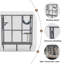 Grand Catio - Boîte de fenêtre extensible pour plusieurs chats d'intérieur, abri pour chat avec 3 plateformes, 1 hamac et 3 portes, toutes saisons