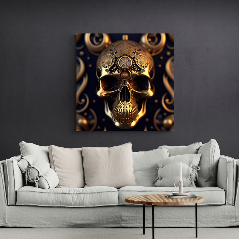 «Polished Emperor Skull» par Stephen Chambers - photographie sur toile tendue, H 15 po x l 15 po x P 1,5 po