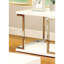 Table de bout chic avec cadre et tablette de rangement ouverte