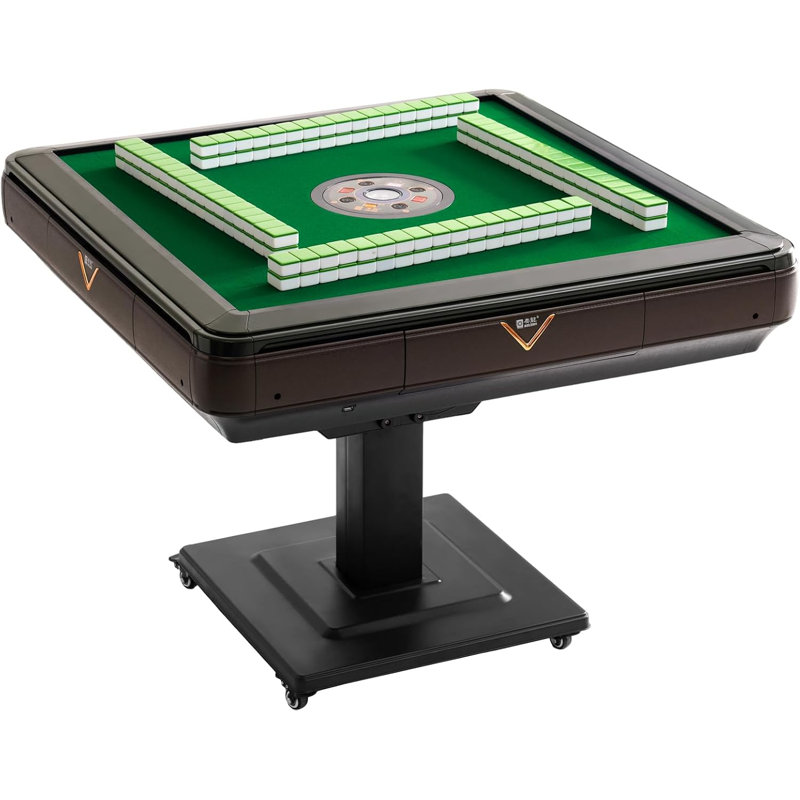 Table de mahjong pliable automatique 40,16 po 152 tuiles de 44 mm
