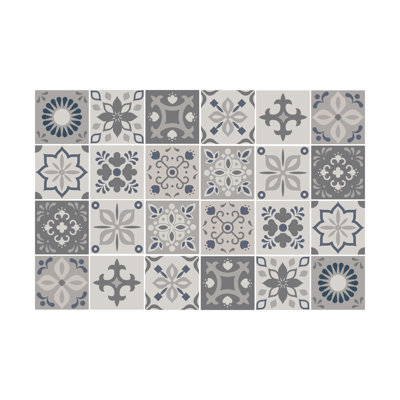 Stewie Marjorelle Moroccan Wall Tile Sticker Set - 15 cm x 15 cm