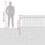 Powder-Coated Steel Fence Panels Included-124587242