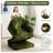 Folding Sofa Bed, 2 In 1 Convertible Sofa To Lounger Comfy Single Bean Bag Chair For Adults, Floor Sleeper Couch With Handle, Faux Fur Couch Bed,green-116942797