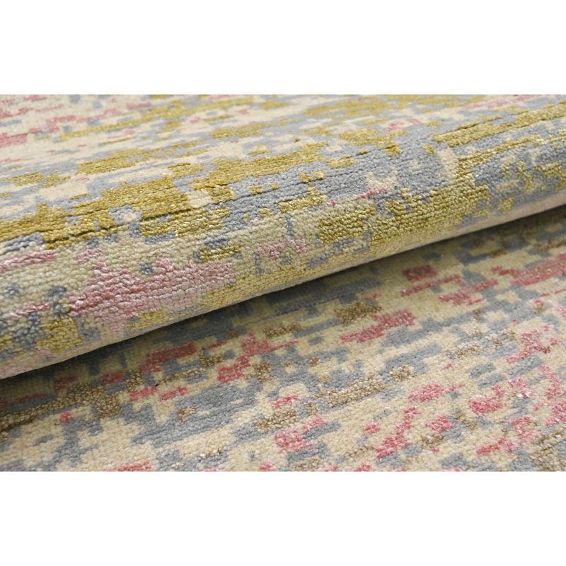 One-of-a-Kind Runner 2'5" x 9'11" Area Rug in Ivory/Gold/Pink/Blue