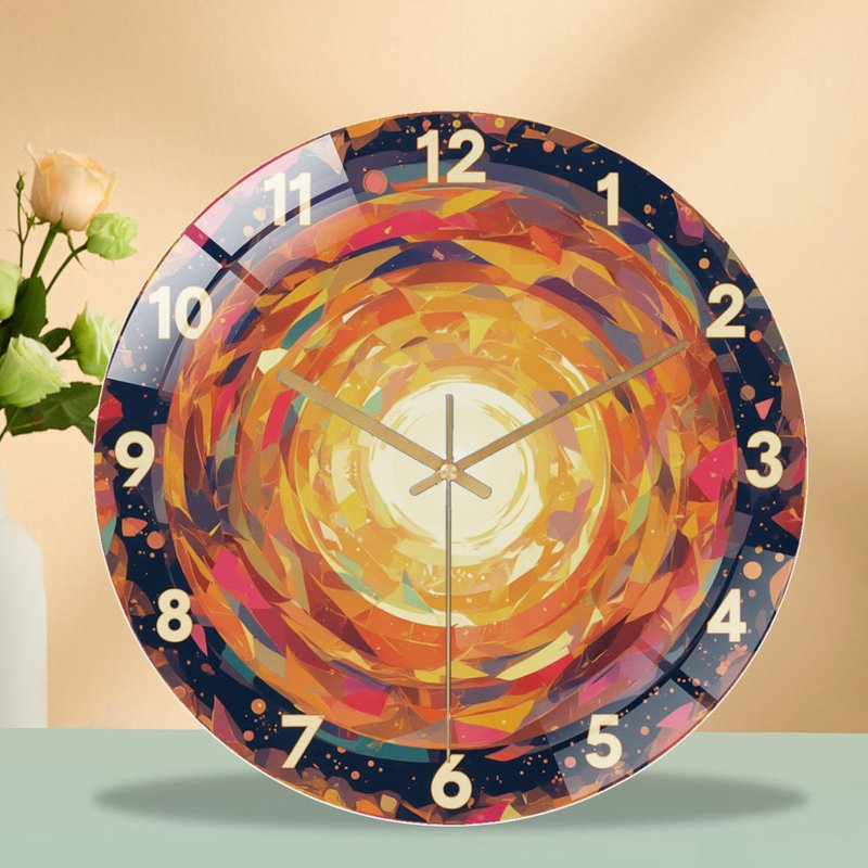 Horloge murale géométrique 12 po