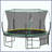 12FT Springfree No Gap Trampoline- Green