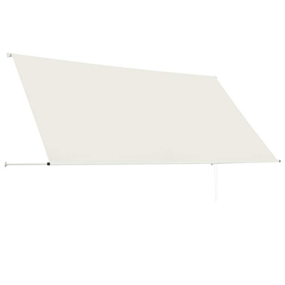 Retractable Awning with Bradde Chain Sunshade Shelter for Patio Outdoor