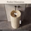 Lavabo de salle de bain sur pied 34 po-130120659
