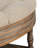 Round Tufted Upholstered Fabric Ottoman