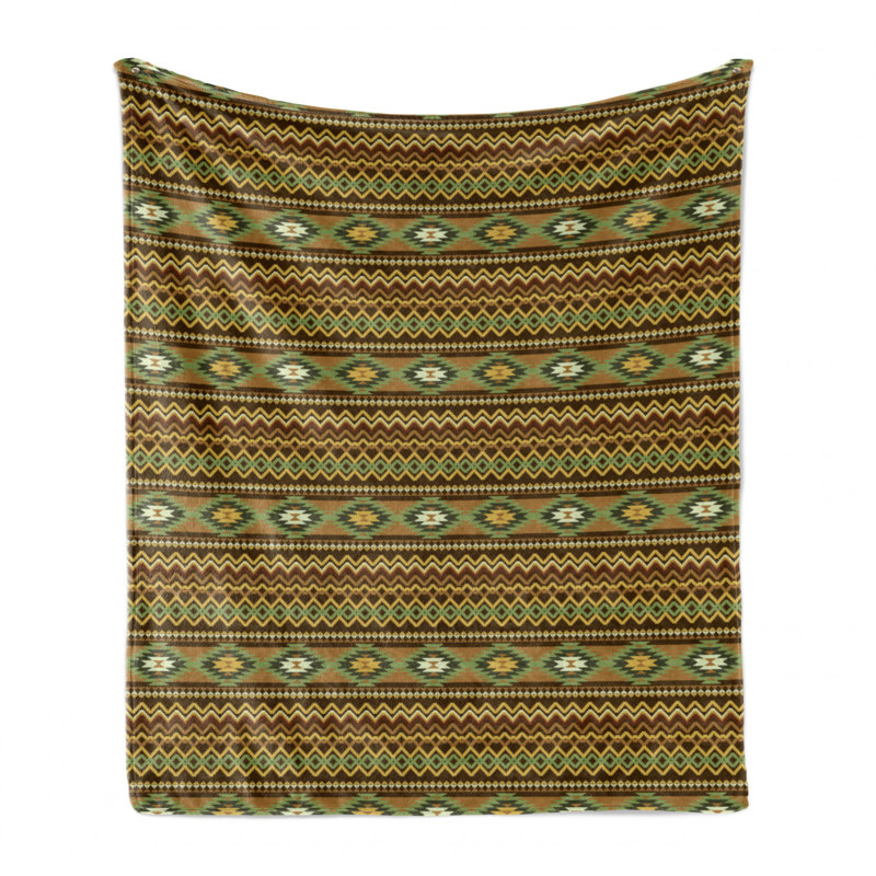 Hand Woven Throw Blanket, 60" W x 80" L