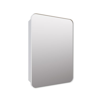 Stainless Steel Recessed Framed Single Door Medicine Cabinet with Adjustable Shelves