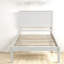Lit plateforme simple peu encombrant, structure en bois durable, charme rustique