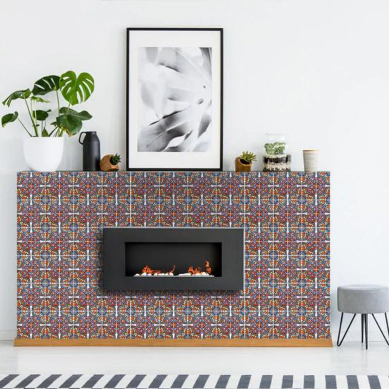 Carreau de mosaïque auto-adhésif en vinyle 6 po x 6 po