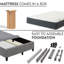 Matelas hybride à ressorts mi-ferme 9 po avec base de lit gris Gibsland-68976608