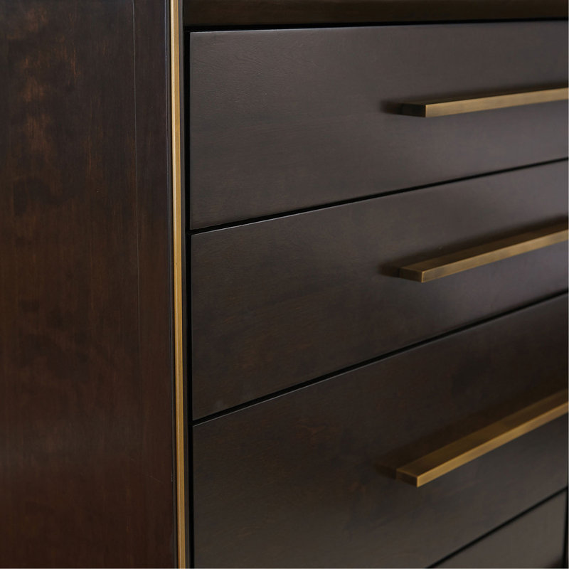 Commode 8 tiroirs, Noir