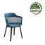 Chaise avec accoudoirs à dossier à lattes Milette-322529532