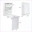 Bureaux, bureau d'écriture pliable mural moderne avec rangement, blanc | Panneau de particules