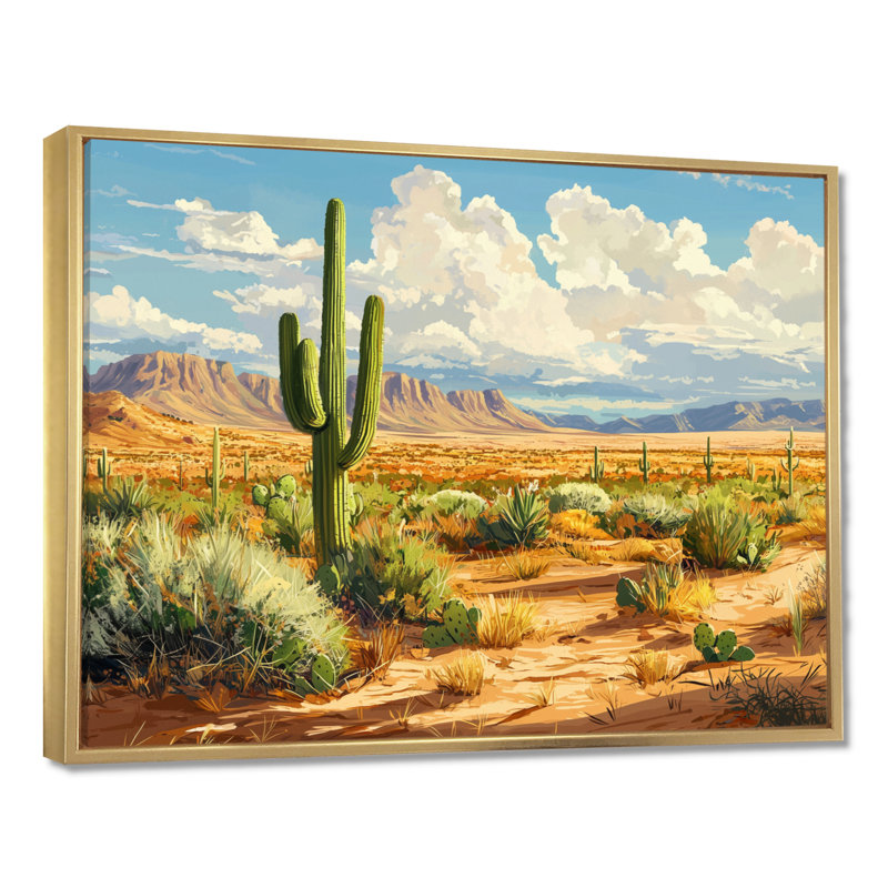 Kotick - Floral Large Wall Art, H 24 po x l 32 po, Cadre flottant, Or