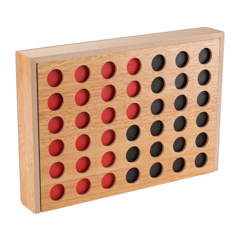 Jeu de voyage en bois 4 rangées