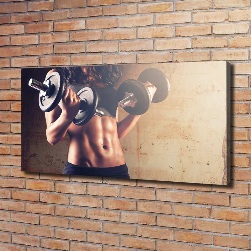 Muscle Building - Wrapped Canvas Print