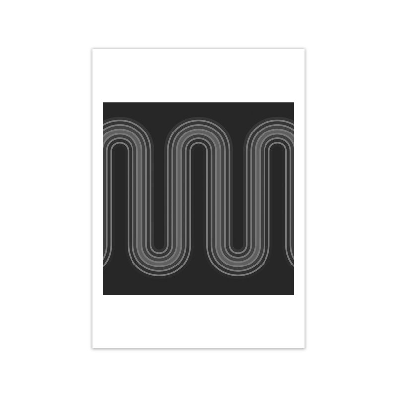 Black And White Line Art - Print, No Frame, 42cm H x 30cm W x 1cm D