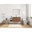 Meuble-lavabo mural de 48 po avec lavabo de comptoir en résine, 1 tablette de rangement, 2 portes à fermeture douce (KD-Packing)-131299741-131299743