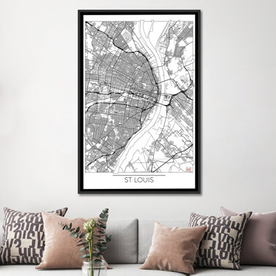 " St. Louis Minimal Urban Blueprint Map " by Hubert Roguski