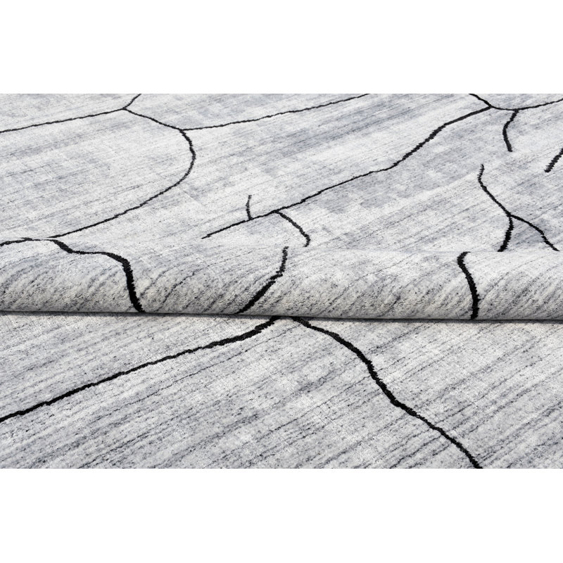 Berlene Abstract Line Area Rug, Rectangle 8' x 10'
