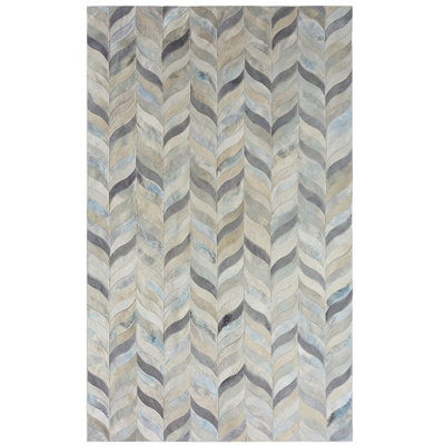 Ceres Cowhide Chevron Area Rug