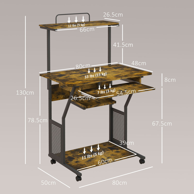 Stess Metal Base Computer Desk