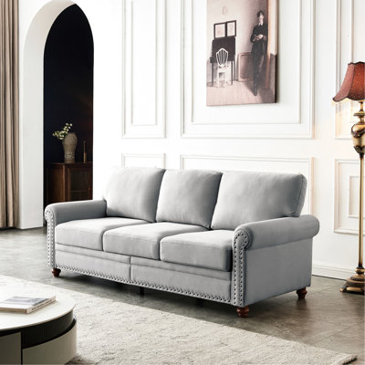Avec rangement sous le siège et rembourrage épais en tissu gris