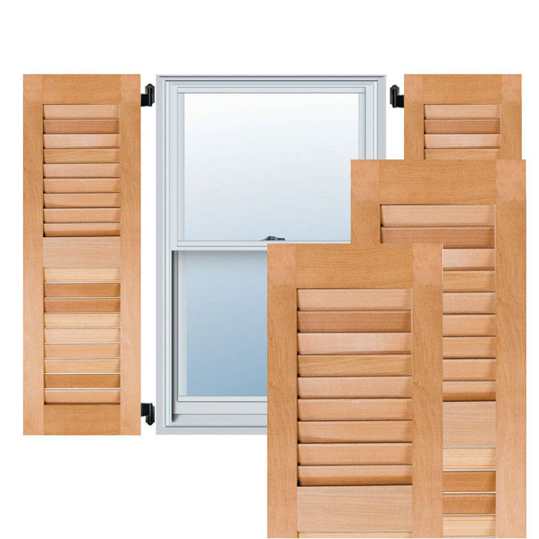 Volets ouverts en acajou Sapele (par paire)