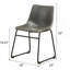 Ensemble de salle à manger 5 pièces, table à manger tréteaux et 4 chaises élégantes-298167063-298167061