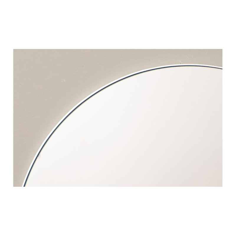 Franco Round Mirror, Silver, 34" x 34"