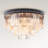 18 - Light 27.5" Lucent Flush Mount Chandelier-1347061870