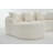 Chumenti Fabric Upholstered Boneless Curved L-Shape Sofa-111469241-106841031