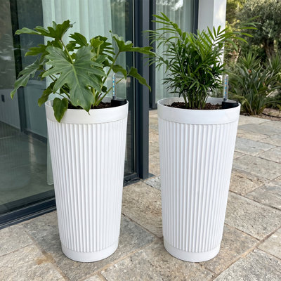 Modern Decorative Garden Pots for Indoor & Outdoor Use with Visible Water Level Indicator