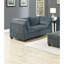 Ensemble de canapé modulaire en chenille gris 6 pièces