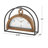 Iron Quartz movement / Crystal Tabletop Clock in Black