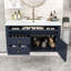 Meuble-lavabo mural flottant avec vasque en céramique, armoire murale avec 2 tiroirs de rangement-130144861