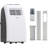 Shinco 8,000 Btu(Ashrae) Portable Air Conditioner(Copper Tube) - 3-in-1 Cool/dehumidifier/fan For Rooms Up To 350 Sq.ft, Remote Control & 24h Timer, Compact Ac Unit For Bedroom/office, White