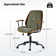 Oswina  37.75"H Modern Tilting Solid Wood Office Chair with Bent Wood