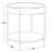 Greely Wood Tray Top End Table with Faux Marble Accents