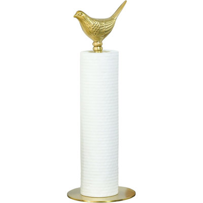 Porte-papier essuie-tout en laiton doré