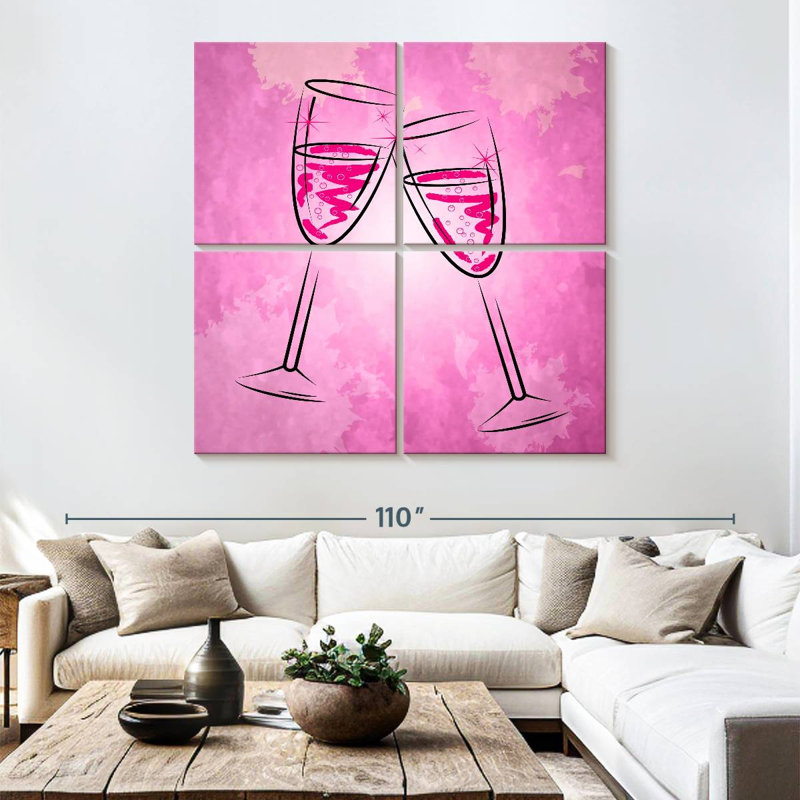 Verres à champagne Yarlin, H 74 po x l 74 po