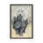 Toile encadrée de bois rustique foncé