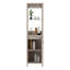 Armoire à linge, deux tablettes intérieures, deux tablettes ouvertes, une porte-1511482882
