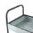 35X12.5X40" Homestead Galvanized Shelf Display 3-Tier