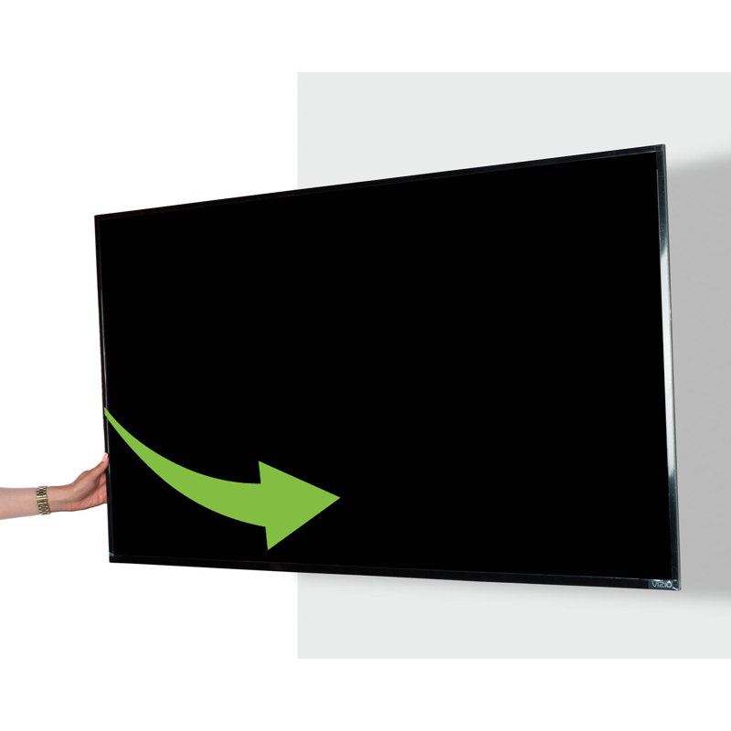 Atlantic Black Steel Full-Motion Spring Arm TV Wall Mount